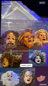 Maschere ricostruite dalla necropoli di Lipari, Kerkìs
