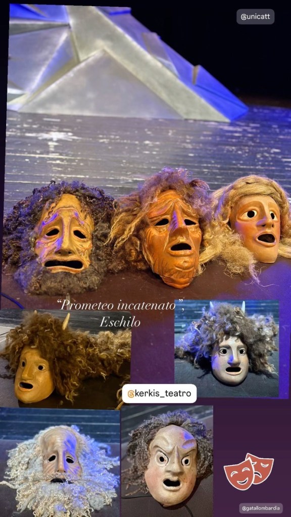 Maschere ricostruite dalla necropoli di Lipari, Kerkìs